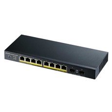ZYXEL 智慧型網管8埠Gigabit +2埠SFP光纖PoE交換器 GS1900-10HP(Rev.B1), 1個