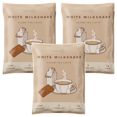 BODY GOALS 白奶昔 阿薩姆紅茶拿鐵，110卡路里，零反式脂肪，5克纖維, 30g, 3包