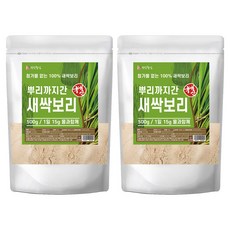 건강중심 뿌리까지간 새싹보리, 2개, 500g
