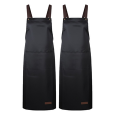 minono 米諾諾 日式H型防水圍裙加長版 長105 x 寬70cm, 黑色, 2件