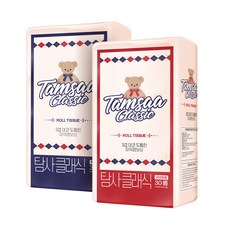 탐사 클래식 3겹 듀오 롤 화장지 14m, 30롤, 2개