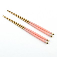 Bogen Le Bien 金色餐具筷子, 2個, 柔和粉色, 單品