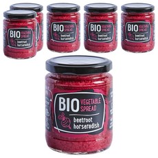 루돌프 유기농 야채 스프레드 잼 비트루트 호스래디시, 235g, 6개