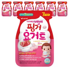 아이배냇 베베 핑거 요거트, 딸기, 8개, 20g