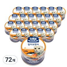 모찌네 생후 3개월 이상 고양이 츄릅 간식캔, 연어+참치, 160g, 72개