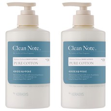 케라시스 클린노트 바디로션 퓨어 코튼향, 500ml, 2개
