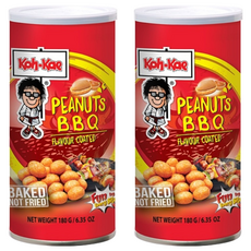 Koh-Kae 大哥 花生豆 燒烤味, 口感酥脆, 泰國熱銷零嘴, 180g, 2瓶