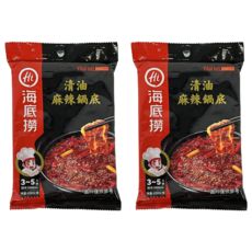 海底撈 清油麻辣鍋底 正宗四川手法 勁辣過癮, 220g, 2包