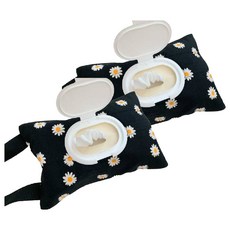 달리 연시네 濕紙巾袋 攜帶式 170 x 250 mm, 雛菊黑, 2個