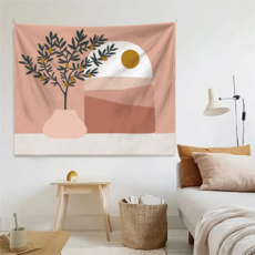 Hoom 禾慕生活 莫蘭迪居家掛布, 乾燥玫瑰, 150 x 130cm