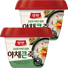 양반 야채 큰 죽, 403g, 2개