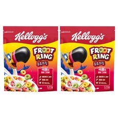 켈로그 후르트링 시리얼, 1.2kg, 2개