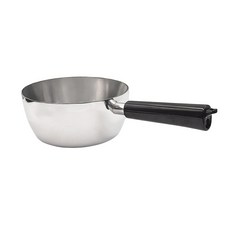 MiyAco 米雅可 片手鍋 2L 鍋芯/三層結構磁性不鏽鋼, 18cm, 銀色 + 黑色, 1個