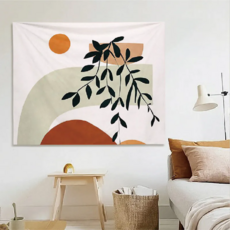 Hoom 禾慕生活 莫蘭迪居家掛布 日出日落 (贈安裝包), 100 x 70cm