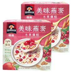 QUAKER 桂格 美味燕麥 水果優格 5包, 256g, 2盒