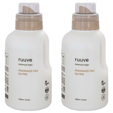 Lov'e 嬰兒純素 EQ FREE 衣物柔軟精 無香, 1L, 2個