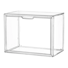 壁掛透明收納盒, 高透清晰, 可裝隔板, 增加設計, 無格款, 1個