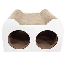 Paipet 高硬度超大貓用隱藏式貓抓屋, 白色, 1個
