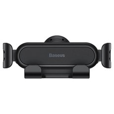 Baseus 倍思 穩行Lite重力車用支架 出風口版 黑色, 重力感應, 單手操作, 穩固支撐, 1個