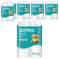 크리넥스 안심 키친타월, 120매, 24개