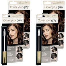 커버유어그레이 브러쉬인 새치커버, 블랙, 4개
