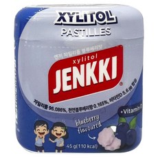 옌끼 자일리톨 블루베리맛 캔디, 45g, 1개
