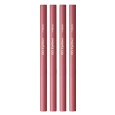 MEKO 極塑流線眼線膠筆 防水防汗不易暈染 容易上色 色澤飽和, 梅紅紫, 4支