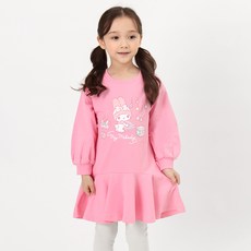 PremierFam 女童用美樂蒂花漾荷葉邊簡便連身裙