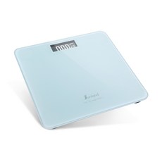Sunland LCD多功能電子體重計, 鋼化玻璃, 夜視屏幕, SLHA002, 白色, 1個