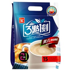 3點1刻 2合1義式濃縮咖啡, 14g, 15包, 1袋