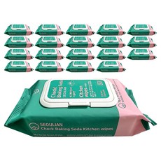 Sunwooland Check小蘇打廚房濕紙巾 掀蓋式, 80入, 20個