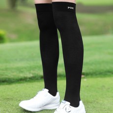 여성용 어반플렉스 캐주얼 오버 롱 골프양말 니삭스, 블랙, 1개