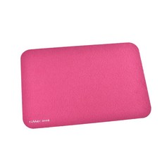 Rubber Anne 軟式珪藻土地墊 輕質好攜帶, 緹花古典紅, 1個