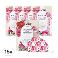 코엘프 로즈페탈 새틴 헤어 마스크, 30g, 15개