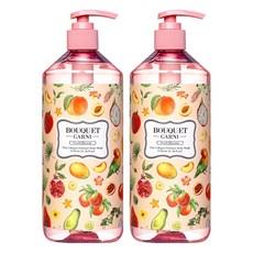 BOUQUET GARNI 維他命膠原蛋白香水沐浴露 蜜桃花香, 750ml, 2瓶