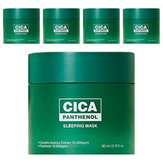 에스엔피 시카 판테놀 슬리핑 마스크, 80ml, 5개