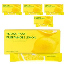 Youngranu 檸檬汁隨身包 14條入, 5個, 280g