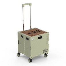 優質折疊收納手推車 XL, 1個, 橄欖綠