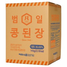 범일 콩된장 특대입자, 14kg, 1개