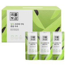 곡물도감 국산 말차 서리태 가득 콩물두유, 180ml, 15개