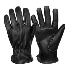 Camping Bar 牛皮真皮工作手套 加厚款 M, 黑色, 1雙