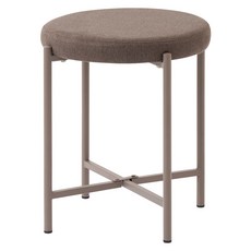 ROOM&HOME Mogu圓形布藝椅凳 KD型, 棕色, 1個