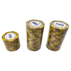 拉斯維加斯撲克俱樂部遊戲籌碼 1000面額 黏土複合材料, 1組