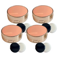 MUANU 迷你氣墊粉餅盒 50 x 22 mm, 玫瑰金, 4個