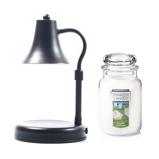 洋基蠟燭大爵士 + 高低蠟燭加熱器 + 燈泡 2 件套, 暖色（古黑）、蠟燭（純棉）