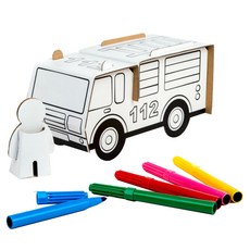 CALAFANT DIY立體彩繪 Level 1+, 1套, A1101X（消防車）