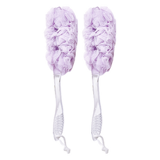 UdiLife 優的生活大師 美姬附柄沐浴刷, 聚乙烯PE材質, 規格約13cmx45cm, 清水沖洗, 隨機顏色, 2支, 1支