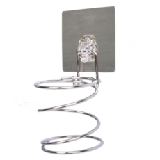 居家達人 環保無痕魔力貼掛勾 吹風機架 不鏽鋼 PC 超黏多次膠, 1個, LT-82011