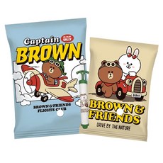 收納王妃 LINE FRIENDS 真空壓縮袋 熊大 飛行員 大號 x 4 + 中號 x 4 + 抽氣筒, 1組