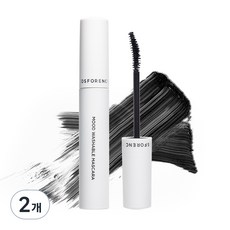 FORENCOS Mood可水洗睫毛膏 長而捲翹 8g, 2支, 01 Deep Black